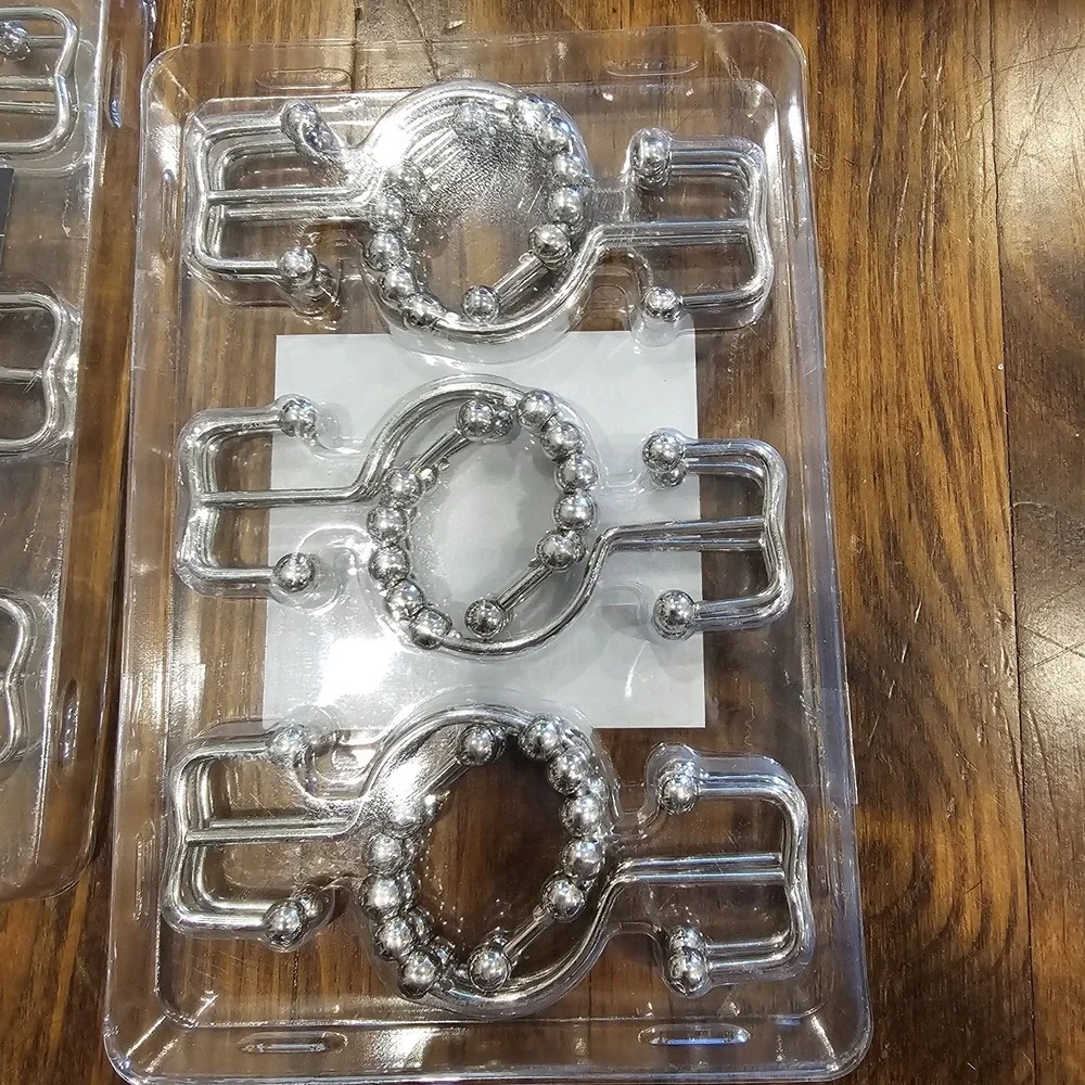 Titanker Shower Curtain Double Hooks Rust Resisitant